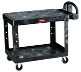 Utility Cart 2- Shelf (flat) 24 x 36 - Push Handle -- Storage compartments, holsters and hooks -- 500 lb capacity - USA Tool & Supply