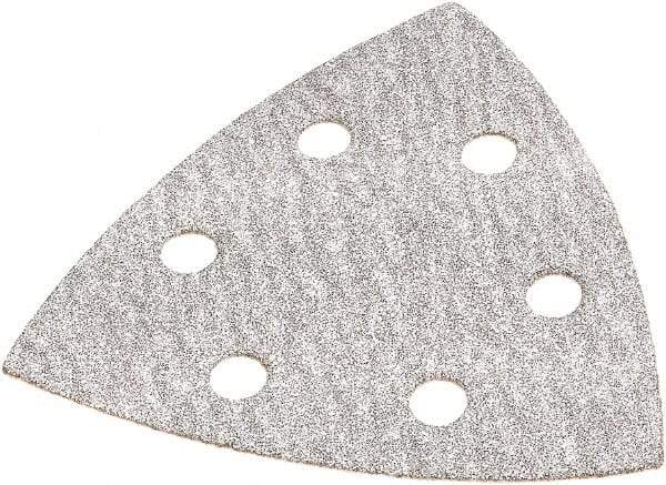 DeWALT - 80 Grit, Aluminum Oxide TriangleSanding Sheet - 3-1/2" Long x 3-3/4" Wide, Medium Grade, Weighted Cloth Backing - USA Tool & Supply