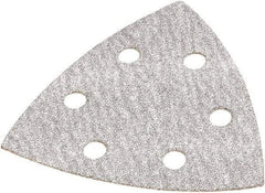 DeWALT - 80 Grit, Aluminum Oxide TriangleSanding Sheet - 3-1/2" Long x 3-3/4" Wide, Medium Grade, Weighted Cloth Backing - USA Tool & Supply