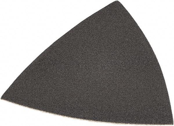 DeWALT - 220 Grit, Aluminum Oxide TriangleSanding Sheet - 3-1/2" Long x 3-3/4" Wide, Very Fine Grade, Weighted Cloth Backing - USA Tool & Supply