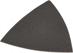 DeWALT - 220 Grit, Aluminum Oxide TriangleSanding Sheet - 3-1/2" Long x 3-3/4" Wide, Very Fine Grade, Weighted Cloth Backing - USA Tool & Supply