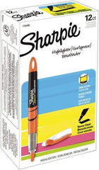 Sharpie - Fluorescent Orange Highlighter - Chisel Tip, AP Nontoxic Ink - USA Tool & Supply