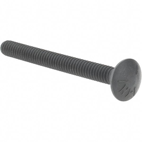 Value Collection - 1/4-20 UNC 2-1/2" Length Under Head, Standard Square Neck, Carriage Bolt - Grade 5 Steel, Zinc-Plated Finish - USA Tool & Supply