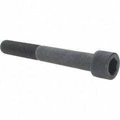 Value Collection - 7/8-9 UNC Hex Socket Drive, Socket Cap Screw - Alloy Steel, Black Oxide Finish, Partially Threaded, 7" Length Under Head - USA Tool & Supply