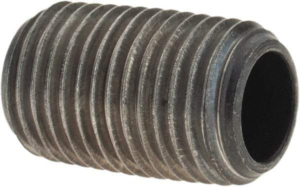 Value Collection - 1/4" Diam Black Pipe Nipple - Threaded - USA Tool & Supply