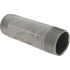 Value Collection - 1-1/2" Diam x 5-1/2" Long Steel Black Pipe Nipple - Threaded - USA Tool & Supply