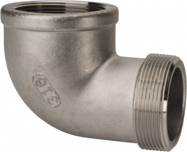 Value Collection - 2" Grade 316 Stainless Steel Pipe 90° Street Elbow - FNPT x MNPT End Connections, 150 psi - USA Tool & Supply