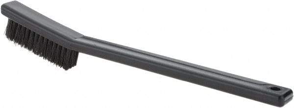 Weiler - 3 Rows x 7 Columns Nylon Scratch Brush - 7" OAL, 1/2 Trim Length, Plastic Handle - USA Tool & Supply
