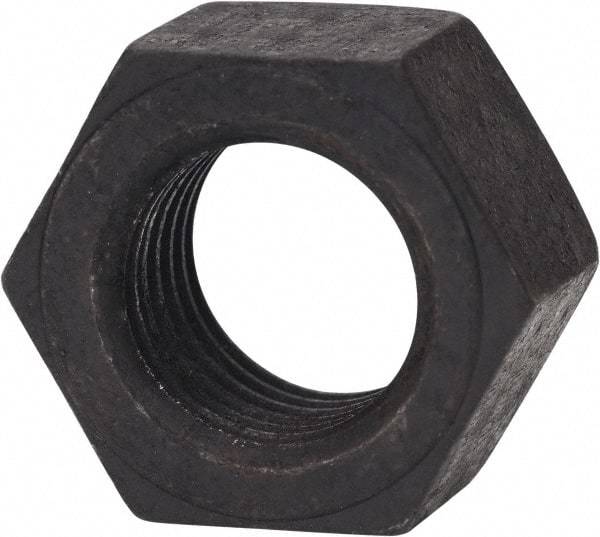 Value Collection - 9/16-12 UNC Steel Right Hand Hex Nut - 7/8" Across Flats, 31/64" High, Zinc Yellow Dichromate Finish - USA Tool & Supply