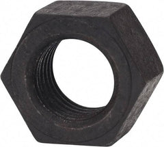 Value Collection - 9/16-12 UNC Steel Right Hand Hex Nut - 7/8" Across Flats, 31/64" High, Zinc Yellow Dichromate Finish - USA Tool & Supply