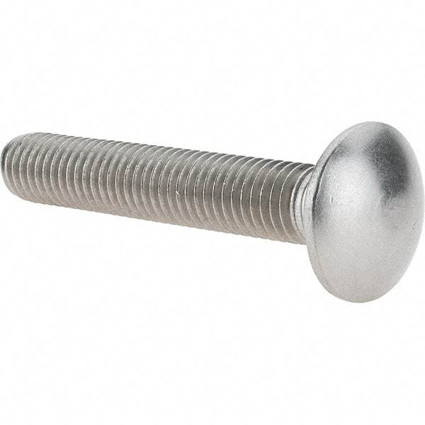 Value Collection - 1/2-13 UNC 3" Length Under Head, Standard Square Neck, Carriage Bolt - 18-8 Stainless Steel, Uncoated - USA Tool & Supply