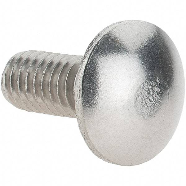 Value Collection - 5/16-18 UNC 3/4" Length Under Head, Standard Square Neck, Carriage Bolt - 18-8 Stainless Steel, Uncoated - USA Tool & Supply