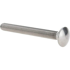 Value Collection - 5/16-18 UNC 3" Length Under Head, Standard Square Neck, Carriage Bolt - 18-8 Stainless Steel, Uncoated - USA Tool & Supply