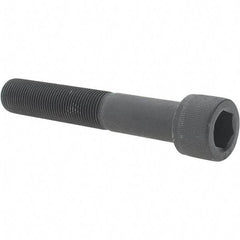 Value Collection - 3/4-16 UNF Hex Socket Drive, Socket Cap Screw - Alloy Steel, Black Oxide Finish, Partially Threaded, 4-1/2" Length Under Head - USA Tool & Supply