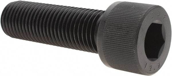 Value Collection - M30x3.50 Metric Coarse Hex Socket Drive, Socket Cap Screw - Grade 12.9 Alloy Steel, Black Oxide Finish, Fully Threaded, 100mm Length Under Head - USA Tool & Supply