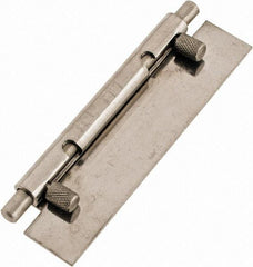 Value Collection - 4" Long x 1" Wide x 0.05" Thick, Keeper Hinge - Stainless Steel - USA Tool & Supply