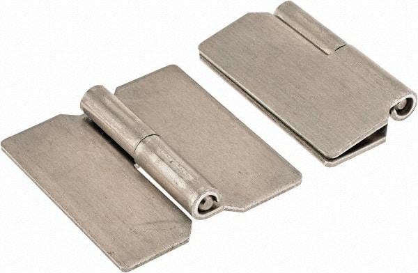 Value Collection - 1.44" Wide x 0.05" Thick, Slip Joint Hinge - Aluminum, Plain Finish - USA Tool & Supply