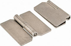 Value Collection - 1.44" Wide x 0.05" Thick, Slip Joint Hinge - Aluminum, Plain Finish - USA Tool & Supply