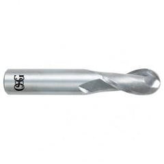 7/32" Dia. - 2-1/2" OAL - Bright CBD - Ball End SE EM - 2 FL - USA Tool & Supply