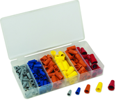 158 Pc. Wire Nut Assortment - Flame-Retardant Polypropylene Shell - USA Tool & Supply