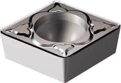 Sandvik Coromant - CCMT32.52 MM Grade 1105 Carbide Turning Insert - TiAlN Finish, 80° Diamond, 3/8" Inscr Circle, 5/32" Thick, 1/32" Corner Radius - USA Tool & Supply