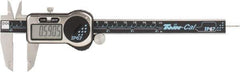TESA Brown & Sharpe - 0 to 150mm Range, 0.01mm Resolution, IP67 Electronic Caliper - Stainless Steel with 40mm Stainless Steel Jaws, 0.03mm Accuracy - USA Tool & Supply