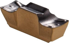 Iscar - 3002GEMI M Grade IC808, 0.1181" Cutting Width Carbide Grooving Insert - 0.051" Max Depth of Cut, Neutral, 0.0079" Corner Radius, TiAlN Finish - USA Tool & Supply