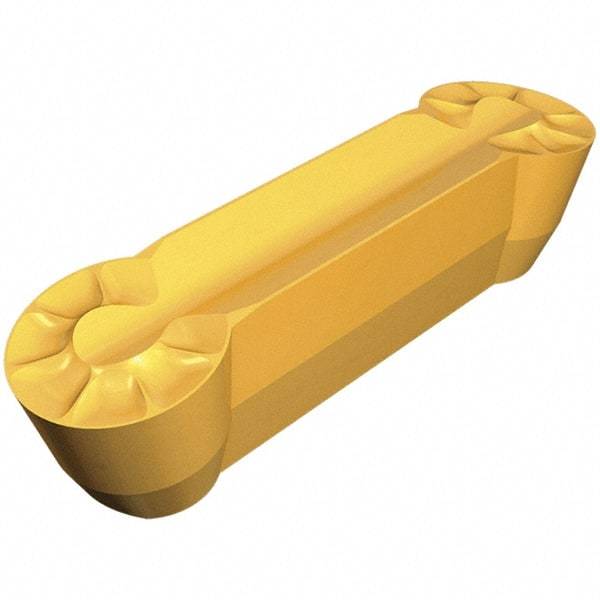 Iscar - 840GDMY Grade IC8250, 8mm Cutting Width Carbide Grooving Insert - 0.157" Max Depth of Cut, Neutral, 0.157" Corner Radius, TiCN/Al2O3/TiN Finish - USA Tool & Supply