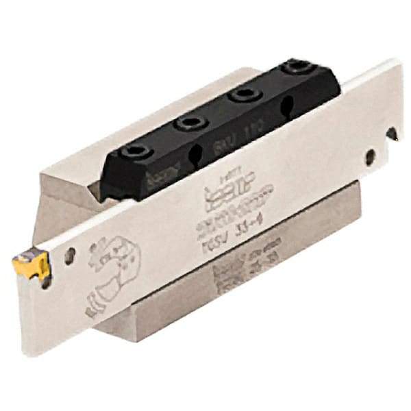 Iscar - Tool Block Style TGTBU, 35mm Blade Height, 110mm OAL, 56mm OAH, Indexable Cutoff Blade Tool Block - 40mm Shank Height, 41mm Shank Width, Series Tang-GripIQ - USA Tool & Supply