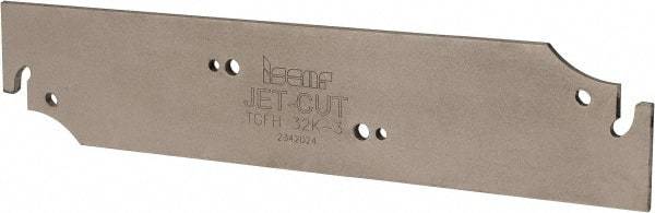 Iscar - 1.26" Blade Height, 0.098" Blade Width, 5-29/32" OAL, Neutral Cut, Single End Indexable Cut-Off Blade - TGFH Blade, Tang-Grip Series - USA Tool & Supply