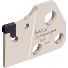 Iscar - 1.4" Groove Width, Right Hand Cut, TGAD Indexable Grooving Blade - 0.126 Seat Size, TAG N-A, TAG N-C/W/M, TAG N-J/JS/JT, TAG N-LF, TAG N-MF, TAG N-UT, TAG R/L-C, TAG R/L-J/JS Insert Style, Series Tang-Grip - USA Tool & Supply