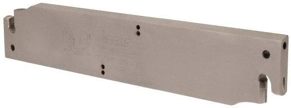 Iscar - 2.0709" Blade Height, 0.394" Blade Width, 10.236" OAL, Right Hand Cut, Single End Indexable Cut-Off Blade - TGFH Blade, Tang-Grip Series - USA Tool & Supply