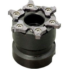 Iscar - Arbor Hole Connection, 0.157" Cutting Width, 0.189" Depth of Cut, 3" Cutter Diam, 1" Hole Diam, 11 Tooth Indexable Slotting Cutter - TRIB-SM Toolholder, TRI Insert, Right Hand Cutting Direction - USA Tool & Supply
