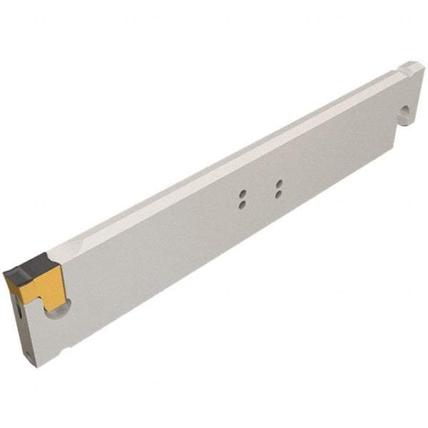 Iscar - 2.2047" Blade Height, 6mm Blade Width, 260mm OAL, Neutral Cut, Single End Indexable Cut-Off Blade - TGSU Blade, Tang-GripIQ Series - USA Tool & Supply