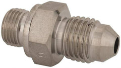 Iscar - 1 Piece, 7/16" Hose ID, Male to Female Coolant Hose Adapter - 1/8-28 & 7/16-20" BSPP & UNF, For Grooving & Turning Tools, Grooving, Parting & Recessing Holders, Lever Lock Toolholders & Screw Lock Toolholders - USA Tool & Supply