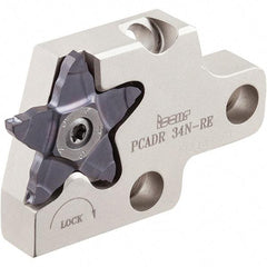 Iscar - 1.5 to 4mm Groove Width, 0.217" Max Depth of Cut, Right Hand Cut, PCAD Indexable Grooving Blade - PENTA 34F-R/L, PENTA 34N-C, PENTA 34N-J, PENTA 34N-PB, PENTA 34R/L-C, PENTA 34R/L-J, PENTA 34R/L-PB Insert Style, Series PentaCut - USA Tool & Supply