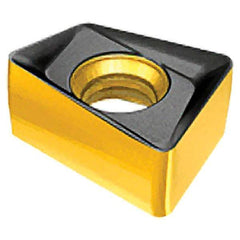 Iscar - H490 ANCX090416 Grade IC830 Carbide Milling Insert - TiAlN/TiN Finish, 0.185" Thick, 1.6mm Corner Radius - USA Tool & Supply