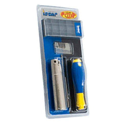 Iscar - 1" Cut Diam, 1" Shank Diam, Indexable Square Shoulder Helical End Mill - HM90 ADKT 1505PDR Inserts, Weldon Shank, Series Heli2000 - USA Tool & Supply
