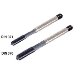 Iscar - M11x1.50 Metric Coarse 6HX 4 Flute High Speed Steel Straight Flute Machine Tap - Modified Bottoming, Right Hand Thread, 100mm OAL, 22mm Thread Length, Oversize - Exact Industrial Supply