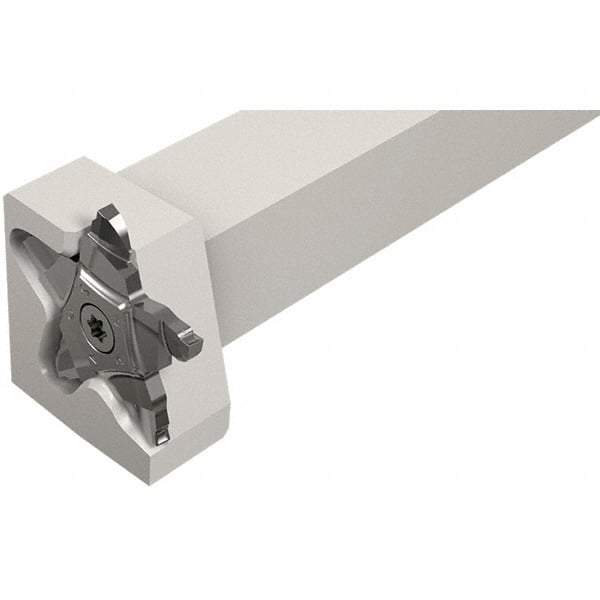 Iscar - External Thread, 0.197" Max Depth of Cut, 2.39mm Min Groove Width, 135mm OAL, Left Hand Indexable Grooving Cutoff Toolholder - 25mm Shank Height x 25mm Shank Width, PENTA 34F Insert Style, PCHPLS Toolholder Style, Series PentaCut - USA Tool & Supply
