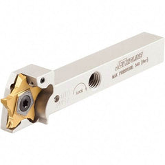 Iscar - External Thread, 0.256" Max Depth of Cut, 0.5mm Min Groove Width, 120mm OAL, Right Hand Indexable Grooving Cutoff Toolholder - 16mm Shank Height x 16mm Shank Width, PENTA 24.. Insert Style, PCH Toolholder Style, Series PentaCut - USA Tool & Supply
