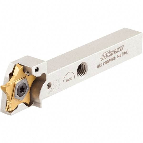 Iscar - External Thread, 0.256" Max Depth of Cut, 0.5mm Min Groove Width, 5.315" OAL, Left Hand Indexable Grooving Cutoff Toolholder - 1" Shank Height x 1" Shank Width, C#-ASH../PENTA 24.. Insert Style, PCH Toolholder Style, Series PentaCut - USA Tool & Supply