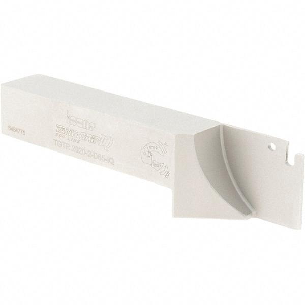 Iscar - External Thread, 1.2795" Max Depth of Cut, 1.65mm Min Groove Width, 125mm OAL, Right Hand Indexable Grooving Cutoff Toolholder - 20mm Shank Height x 20mm Shank Width, TAG Insert Style, TGT Toolholder Style, Series Tang-Grip - USA Tool & Supply