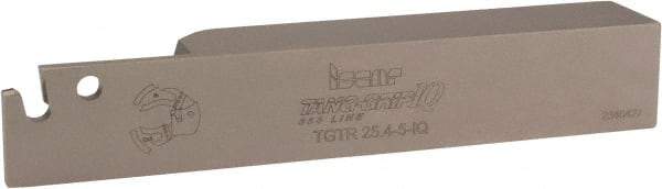 Iscar - External Thread, 1-1/2" Max Depth of Cut, 4.7mm Min Groove Width, 150.11mm OAL, Right Hand Indexable Grooving Cutoff Toolholder - 1" Shank Height x 1" Shank Width, TAG 5 Insert Style, TGT Toolholder Style, Series Tang-Grip - USA Tool & Supply