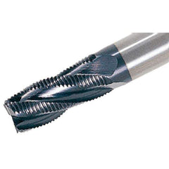 Iscar - 12mm Diam, 26mm LOC, 4 Flute Powdered Metal Roughing Square End Mill - 83mm OAL, 12mm Shank Diam, Single End, 30° Helix - USA Tool & Supply