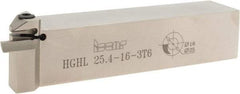 Iscar - HGH, External, Left Hand, 0.236" Max Depth of Cut, 0.118" Max Groove Width, Indexable Grooving Tool Holder - HG.. Insert Compatibility, 1" Shank Height, 1" Shank Width, 5" OAL - USA Tool & Supply