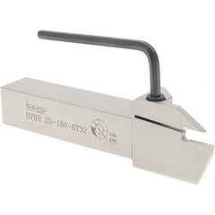 Iscar - HFH, External, Right Hand, 32mm Max Depth of Cut, 6mm Max Groove Width, Indexable Grooving Tool Holder - DGN.., GRIP, HFP.. Insert Compatibility, 25mm Shank Height, 25mm Shank Width, 150mm OAL - USA Tool & Supply
