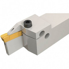 Iscar - GHD, External, Right Hand, 25mm Max Depth of Cut, 6.6 to 8.3mm Groove Width, Indexable Grooving Tool Holder - GDM.., GI.. Insert Compatibility, 32mm Shank Height, 32mm Shank Width, 170mm OAL, Through Coolant - USA Tool & Supply