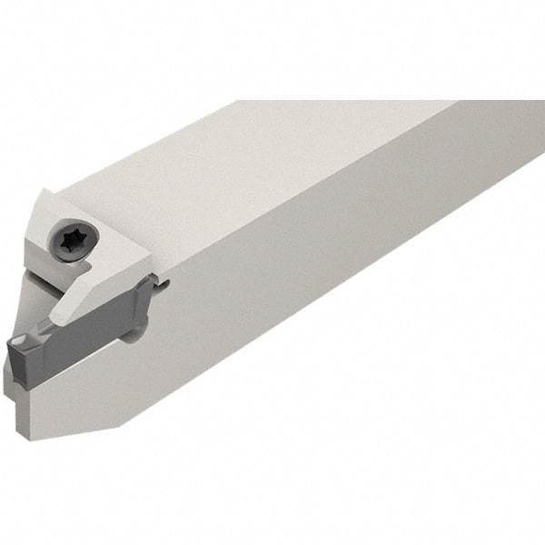 Iscar - External Thread, 1/2" Max Depth of Cut, 1mm Min Groove Width, 120mm OAL, Right Hand Indexable Grooving Cutoff Toolholder - 20mm Shank Height x 20mm Shank Width, DG.. Insert Style, DGT Toolholder Style, Series Do-Grip - USA Tool & Supply