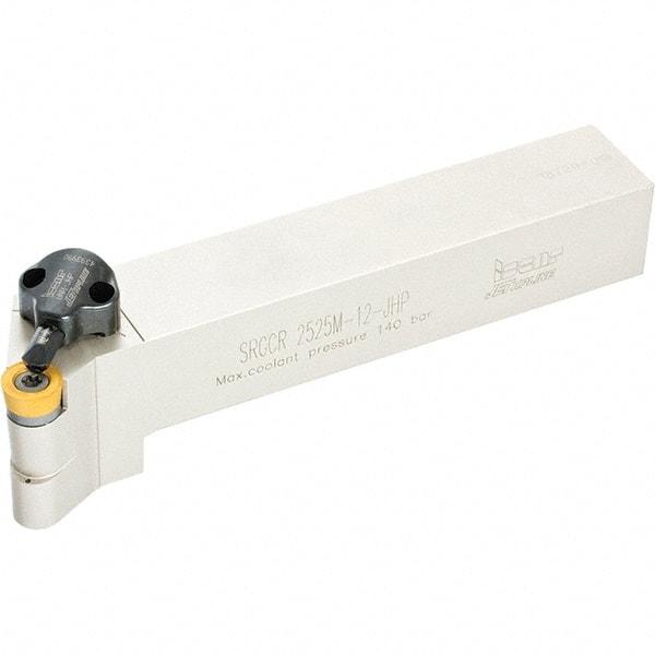 Iscar - SVJC, Right Hand Cut, 93° Lead Angle, 1" Shank Height x 1" Shank Width, Neutral Rake Indexable Turning Toolholder - 6" OAL, VC..33.. Insert Compatibility, Series Isoturn, JetHPLine - USA Tool & Supply